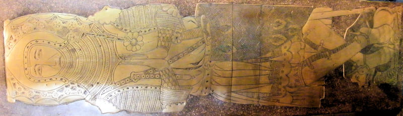 Minster Abbey - Virgin Mary and St Saxburgha John de Northwood 1319 brass 1330 copy